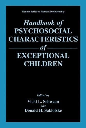 Handbook of psychosocial characteristics of exceptional children