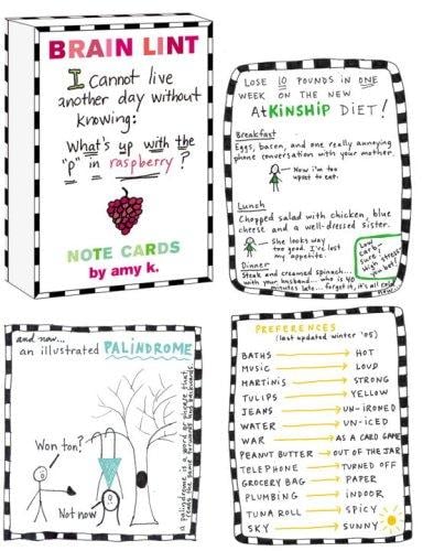 Brain Lint Note Cards