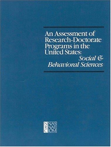 An assessment of research-doctorate programs in the United States