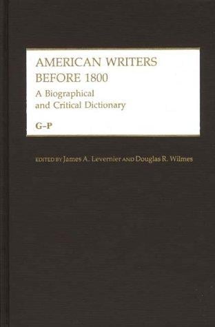 American writers before 1800