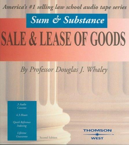 Sum & Substance Audio on Sale and Lease of Goods