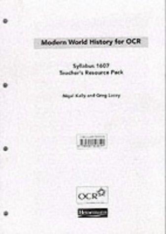 Modern world history for OCR, syllabus 1607