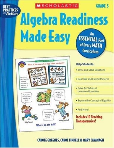 Algebra Readiness Made Easy: Grade 5