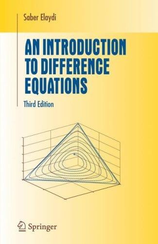 An introduction to difference equations