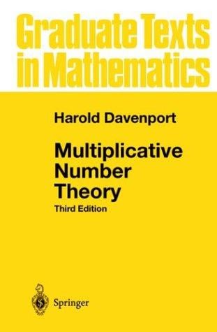 Multiplicative number theory