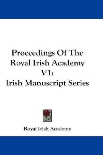 Proceedings Of The Royal Irish Academy V1