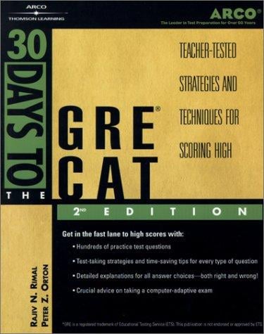 30 Days to the GRE CAT , 2nd ed