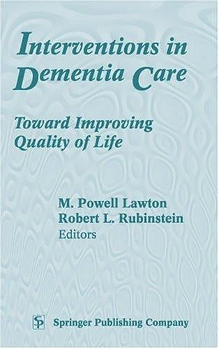Interventions in dementia care