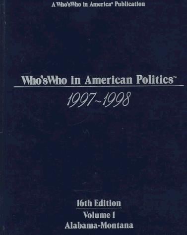 Who's Who in American Politics 1997-1998 (Who's Who in American Politics)
