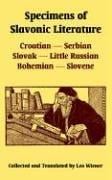 Specimens Of Slavonic Literature