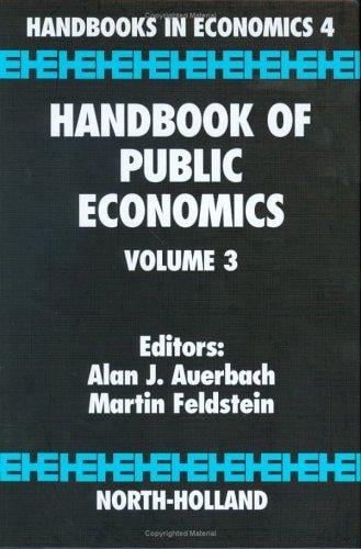 Handbook of public economics