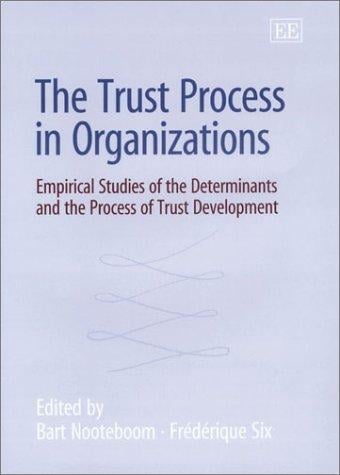 The trust process in organizations