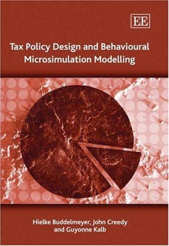 Tax policy design and behavioural microsimulation modelling