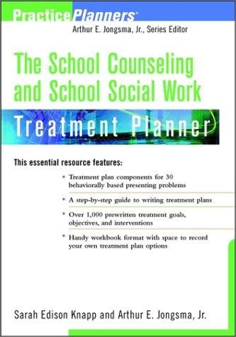 The school counseling and school social work treatment planner