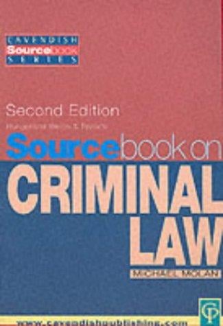 Sourcebook on Criminal Law 2nd edition