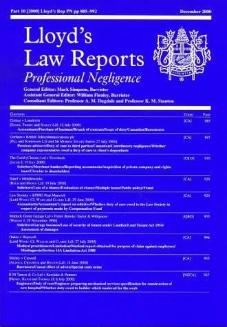 Professional Negligence and Liability