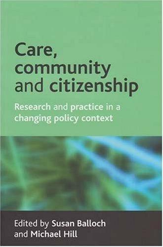 Care, community and citizenship