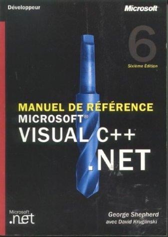Manuel de référence Microsoft Visual C++ .NET