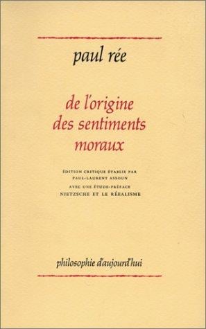 De l'origine des sentiments moraux