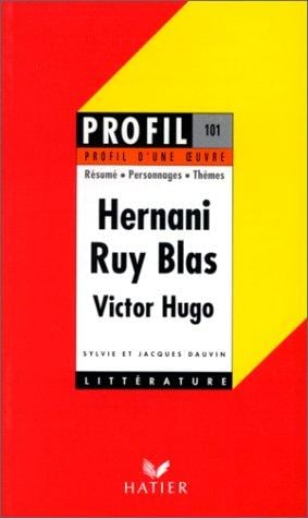 Profil d'une oeuvre : Hernani, Ruy Blas, Hugo : 1830; Ruy Blas