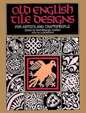 Old English tile designs for artists and craftspeople