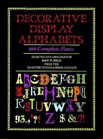 Decorative display alphabets