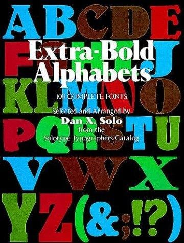 Extra-bold alphabets