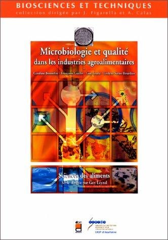 Microbiologie et qualite  dans les industries agroalimentaires