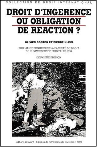 Droit d'ingérence ou obligation de réaction ? 2e édition 1996