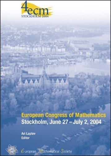 European Congress of Mathematics, Stockholm, June 27-July 2, 2004