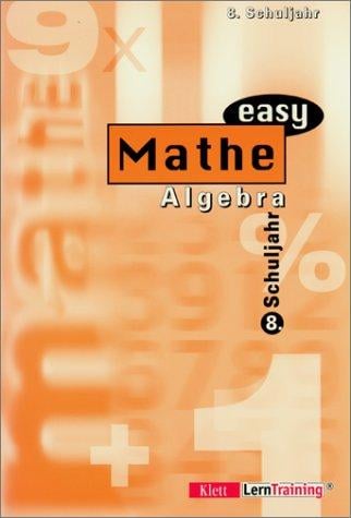 Mathe easy, Algebra, 8. Schuljahr