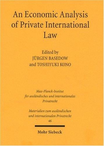 An economic analysis of private international law
