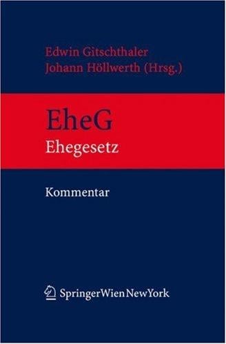 Kommentar zum Ehegesetz