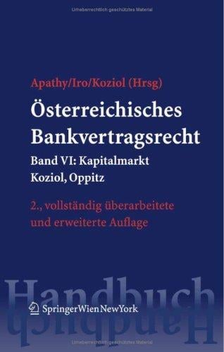 O sterreichisches Bankvertragsrecht