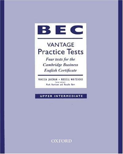 BEC Vantage Practice Tests, Upper Intermediate