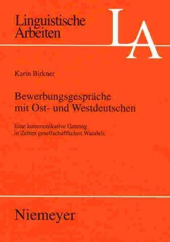 Bewerbungsgesprache Mit Ost- Und Westdeutschen