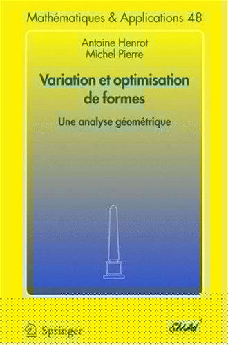 Variation et optimisation de formes