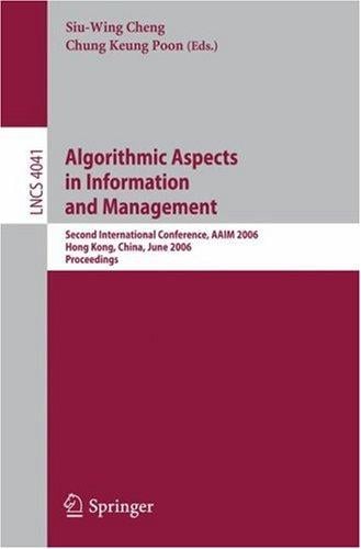 Algorithmic aspects in information and management