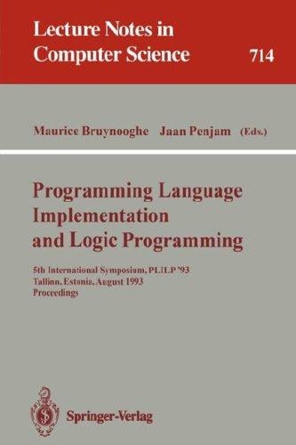 Progamming Language Implementation and Logic Programming
