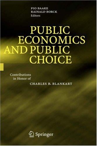 Public Economics and Public Choice