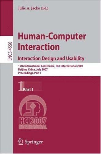 Human-Computer Interaction.Interaction Design and Usability
