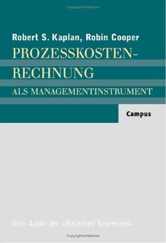 Prozesskostenrechnung als Managementinstrument