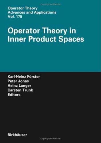 Operator theory in inner product spaces