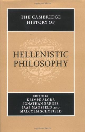 The Cambridge history of Hellenistic philosophy