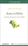 Kant y La Biblia