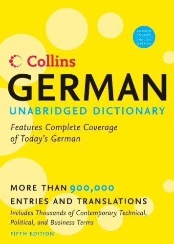 Collins German-English, English-German dictionary