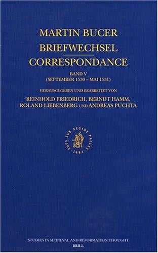 Martin Bucer Briefwechsel Correspondance Band V