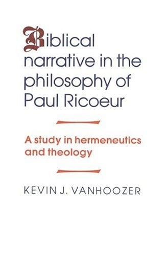 Biblical narrative in the philosophy of Paul Ricoeur