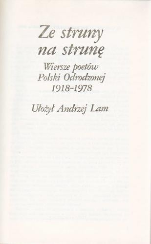 Ze struny na strunę