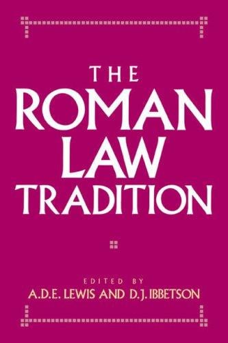 The Roman law tradition